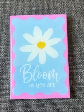 Bloom as You Are Pink & Blue Magnet